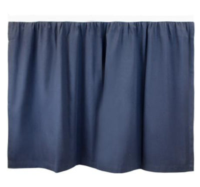 University Line Bed Skirt Panel - Solid Navy