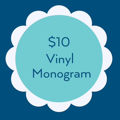 $10 Vinyl Monogram