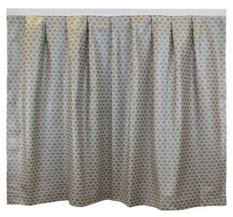 Bed Skirt Panel - Concord Metallic