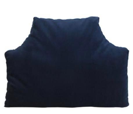 Velvet Headboard Pillow -Navy