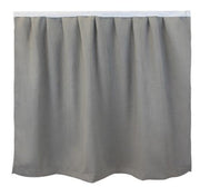 University Line Bed Skirt Panel-Textured Gray