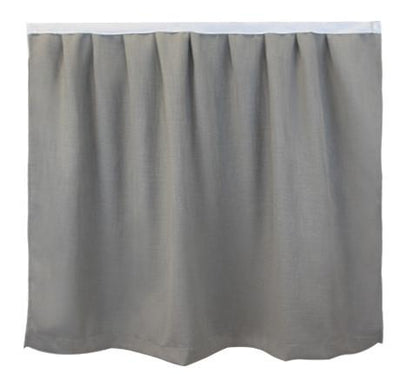 University Line Bed Skirt Panel-Textured Gray