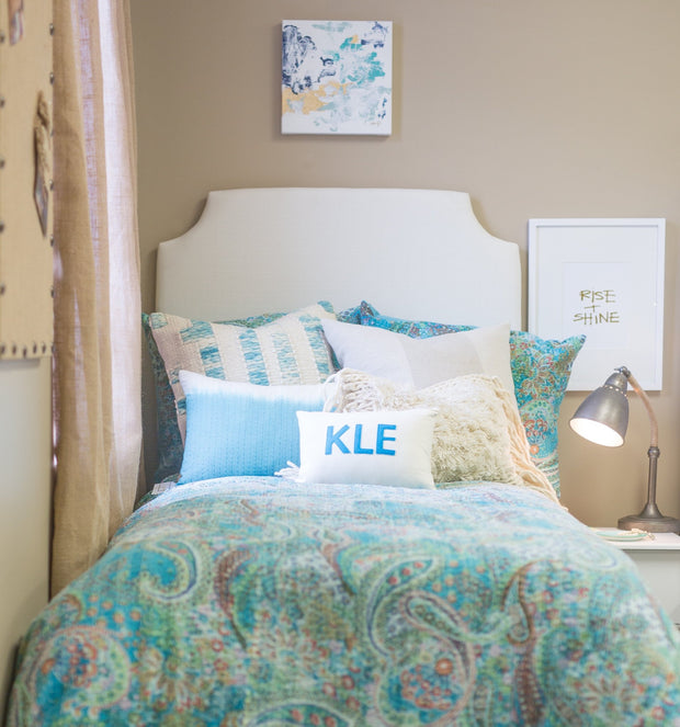 University Line Headboard - White
