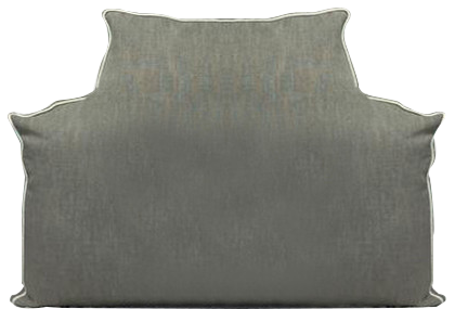 Headboard Pillow - Textured Gray