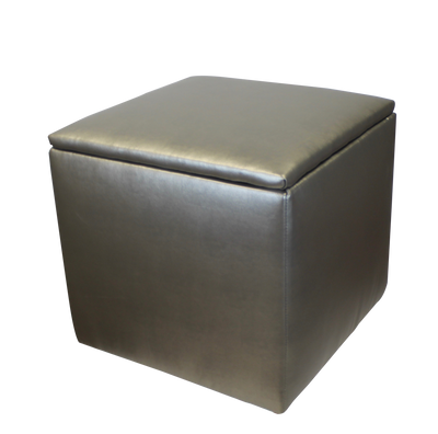 Storage Ottoman - Metallic