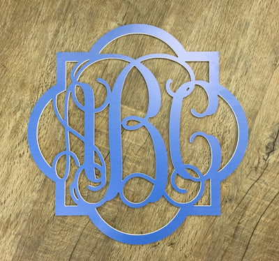 Wall Monogram -  Quatrefoil