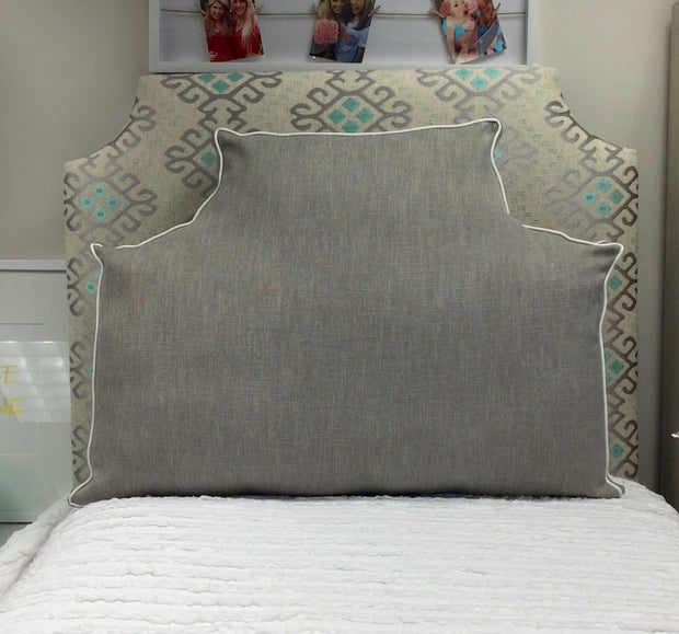 Headboard Pillow - Textured Gray