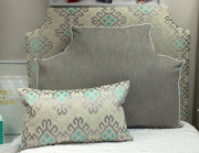 Headboard Pillow - Textured Gray