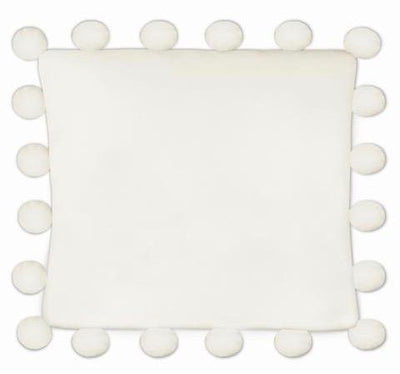 Happy Pom Pillow - Ivory