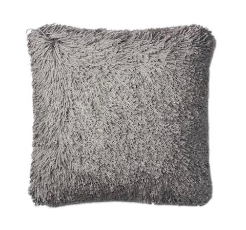 Shimmer Shag Pillow - Gray