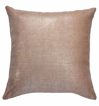 Rose Gold Shimmer Throw Pillow