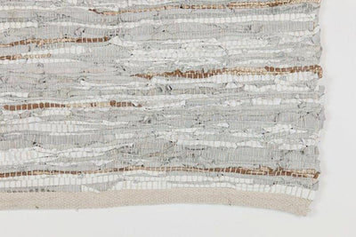 So Edgy Rug - Metallic/White 5" x 7'6"