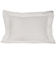 Diamond Matelasse Pillow Sham - White