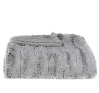 Lush Gray Throw