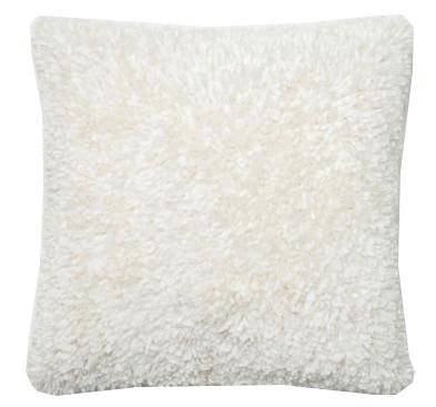 Ribbon Shag Pillow - Ivory
