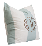 Wide Stripe Spa Euro Pillow