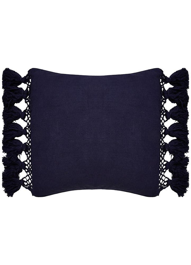 Kate Spade Yorkville Tassel Pillow - Navy