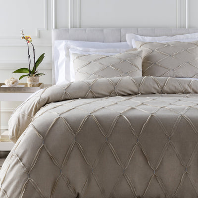 Aiden Metallic Queen Duvet Set