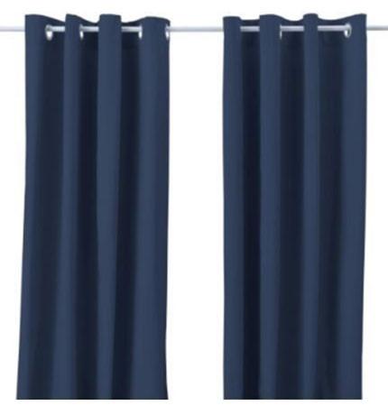 Clean Slate Drapery Navy (Pair) - Design your own!