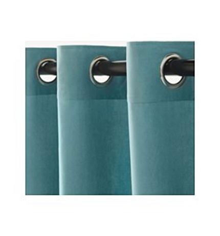 Cotton Velvet Closet Panel (Single) - Turquoise