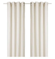 Cotton Velvet Drapery Panels (Pair) - Ivory