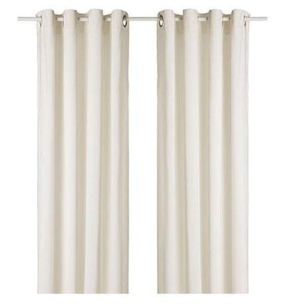 Cotton Velvet Drapery Panels (Pair) - Ivory