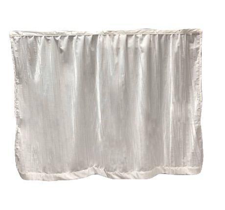 Bed Skirt Panel - Crushed Velvet White