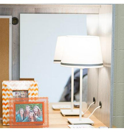 Desk Cubby Mirror and Corkboard