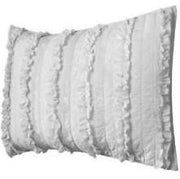 Blake Ruffled Quilt Set - White