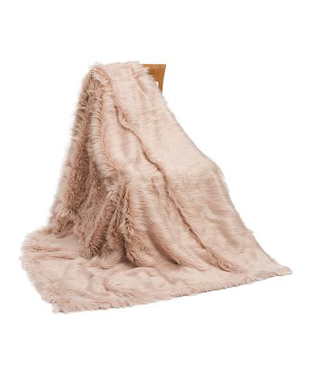 New Shaggy Throw - Blush